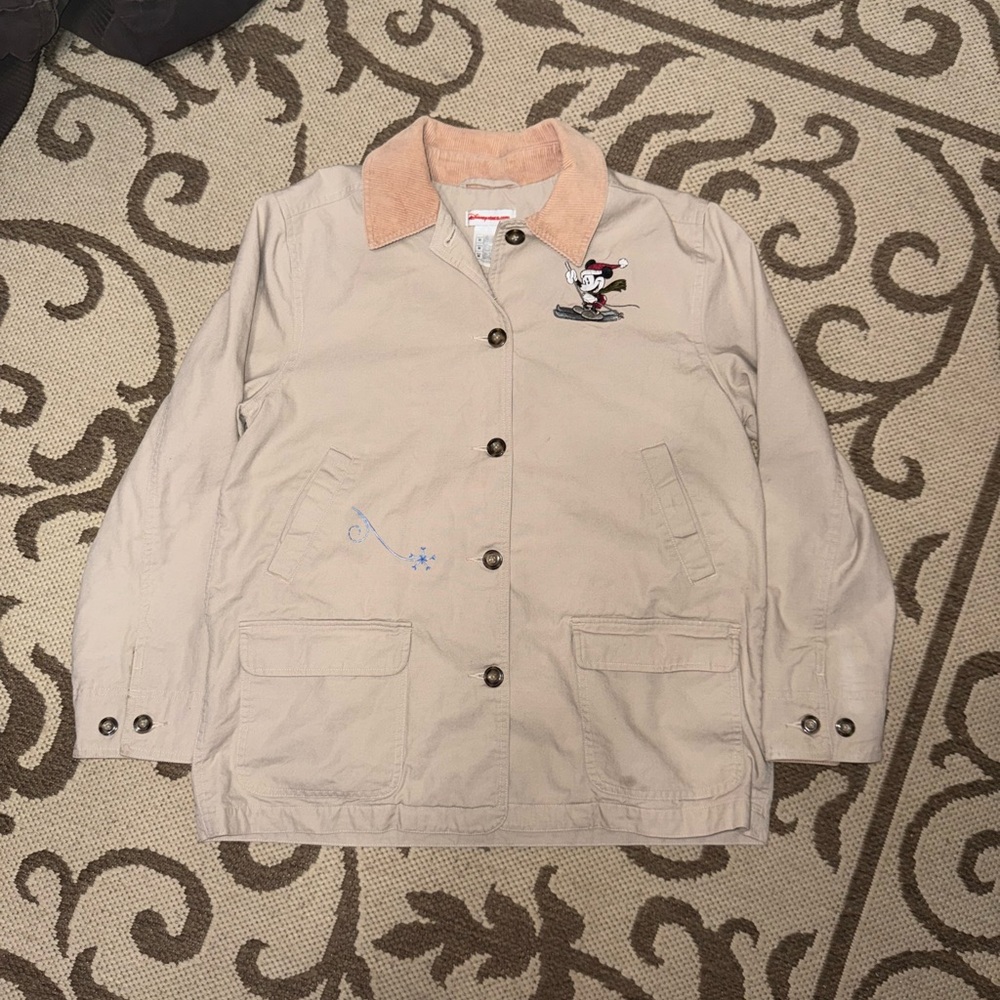 Disney Tan Jacket with Embroidered Mickey